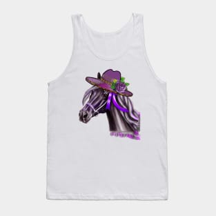 Funny Horse Hat Kentucky Derby  Party Tank Top